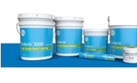 GE Enduris 3500 high-solids silicone roof coating pails, 25 kg